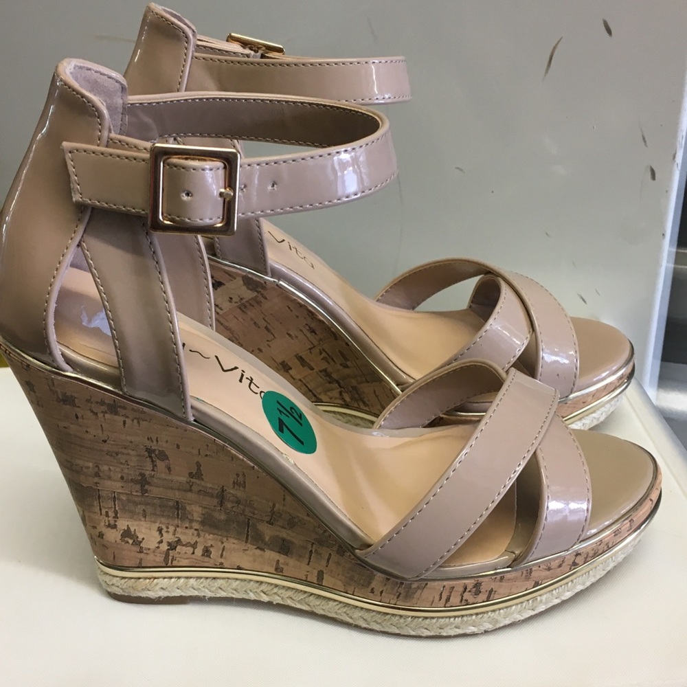 Bella Vita cork wedge sandal.
